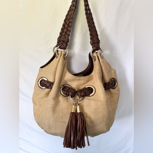 MICHAEL Michael Kors Tan and Brown Hobo Bag - Picture 2 of 8